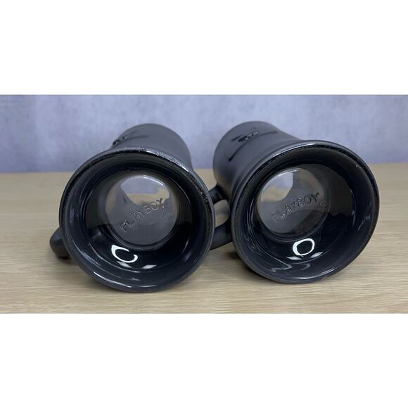 Playboy Mug Stein Embossed Pewter Frost Heavy Glass Clear Bottom Lot of 2 - Picture 4 of 8